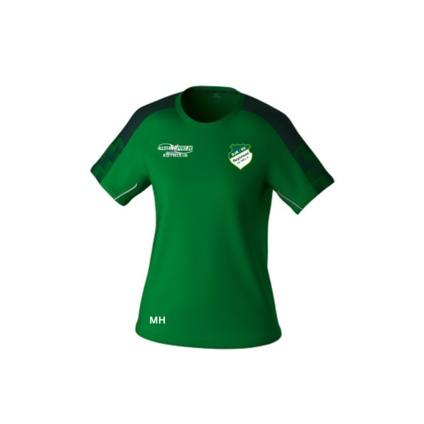 T-Shirt Grün mit mit Logos und Initialen